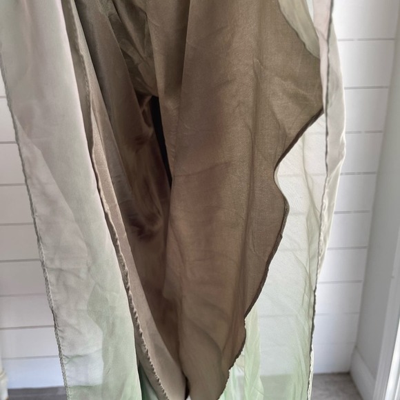 NET MAC DUGGAL FAUX WRAP LONG SLEEVE TIERED GOWN SIZE 6 - Picture 7 of 12